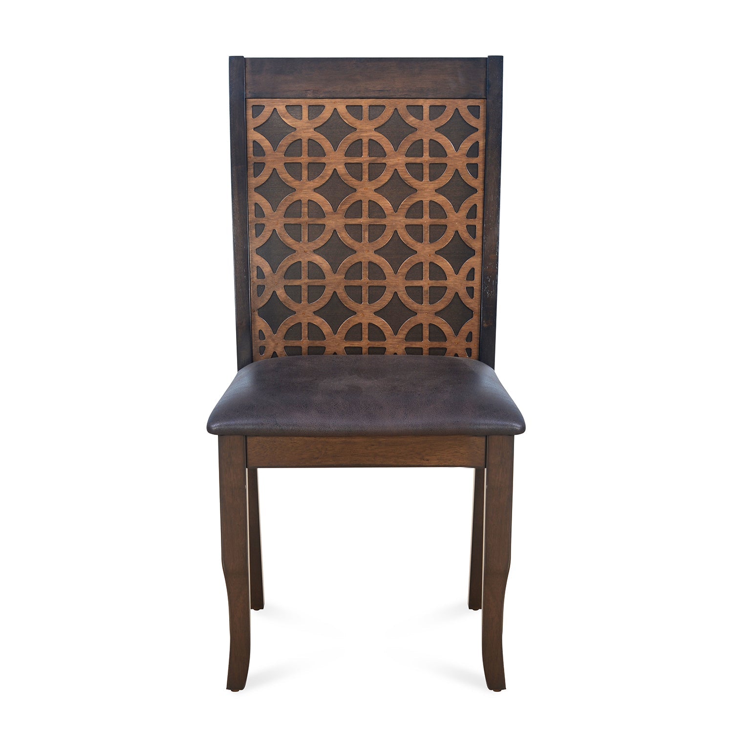 Nilkamal Camilla Dining Chair (Dark Walnut)