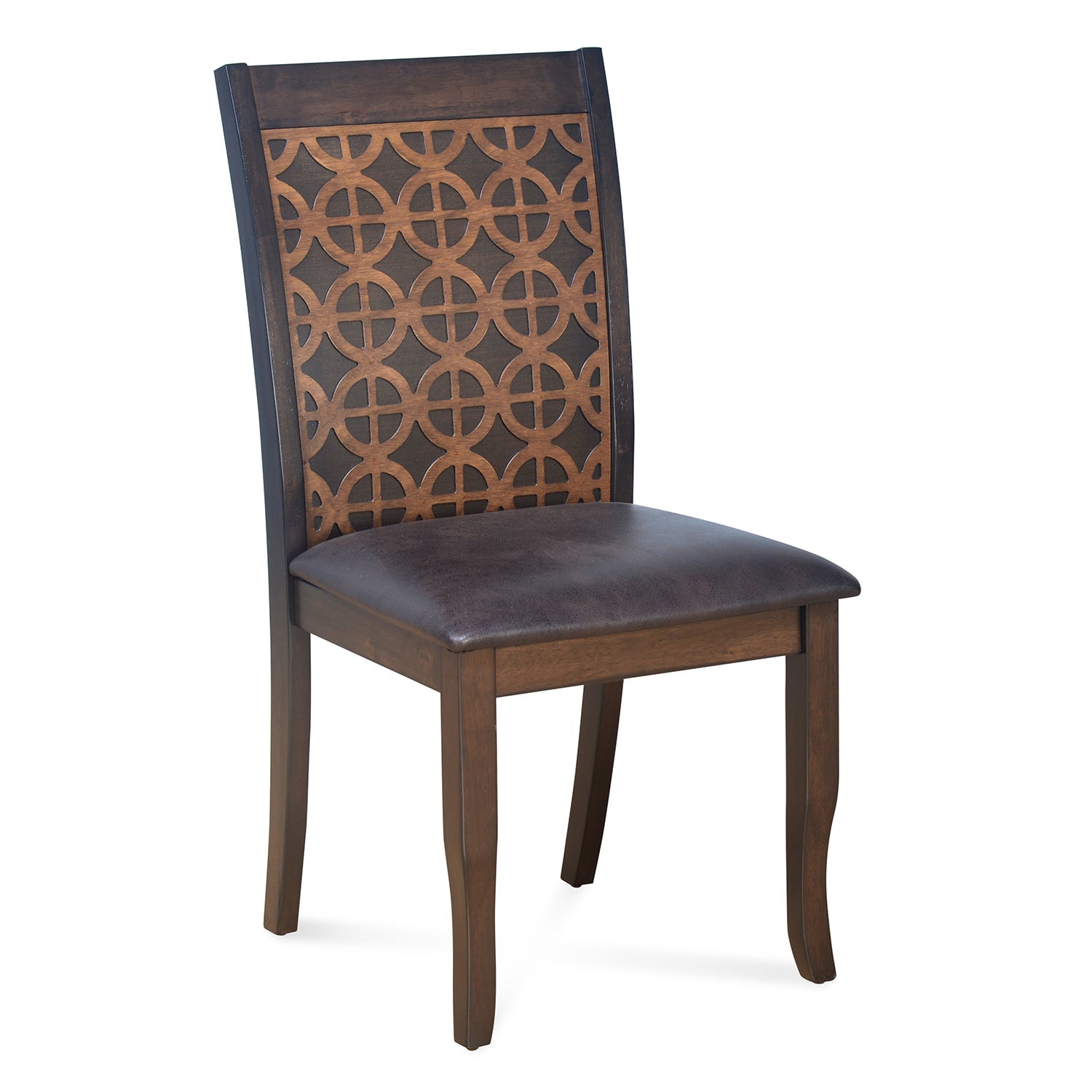 Nilkamal Camilla Dining Chair (Dark Walnut)