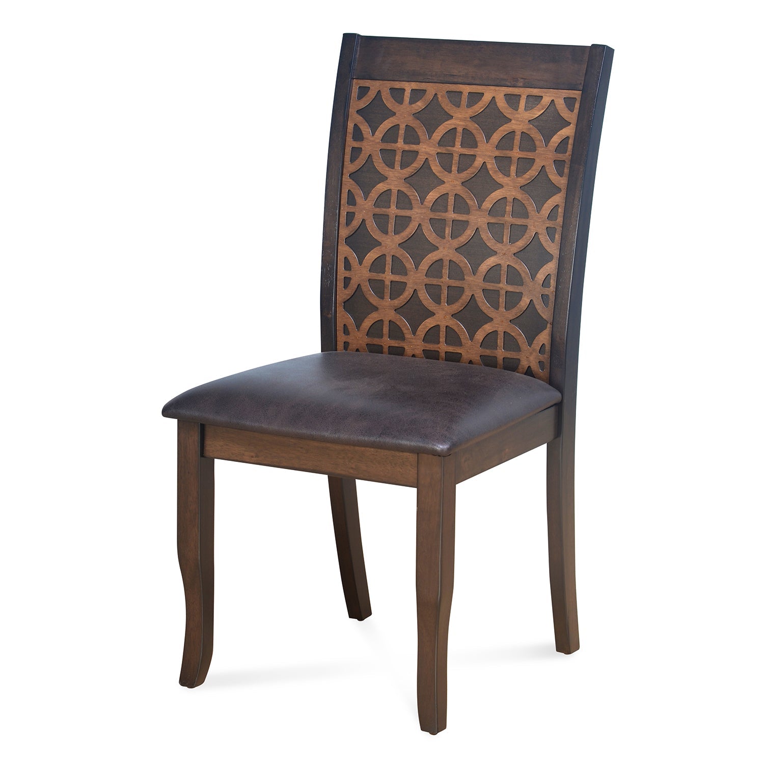 Nilkamal Camilla Dining Chair (Dark Walnut)
