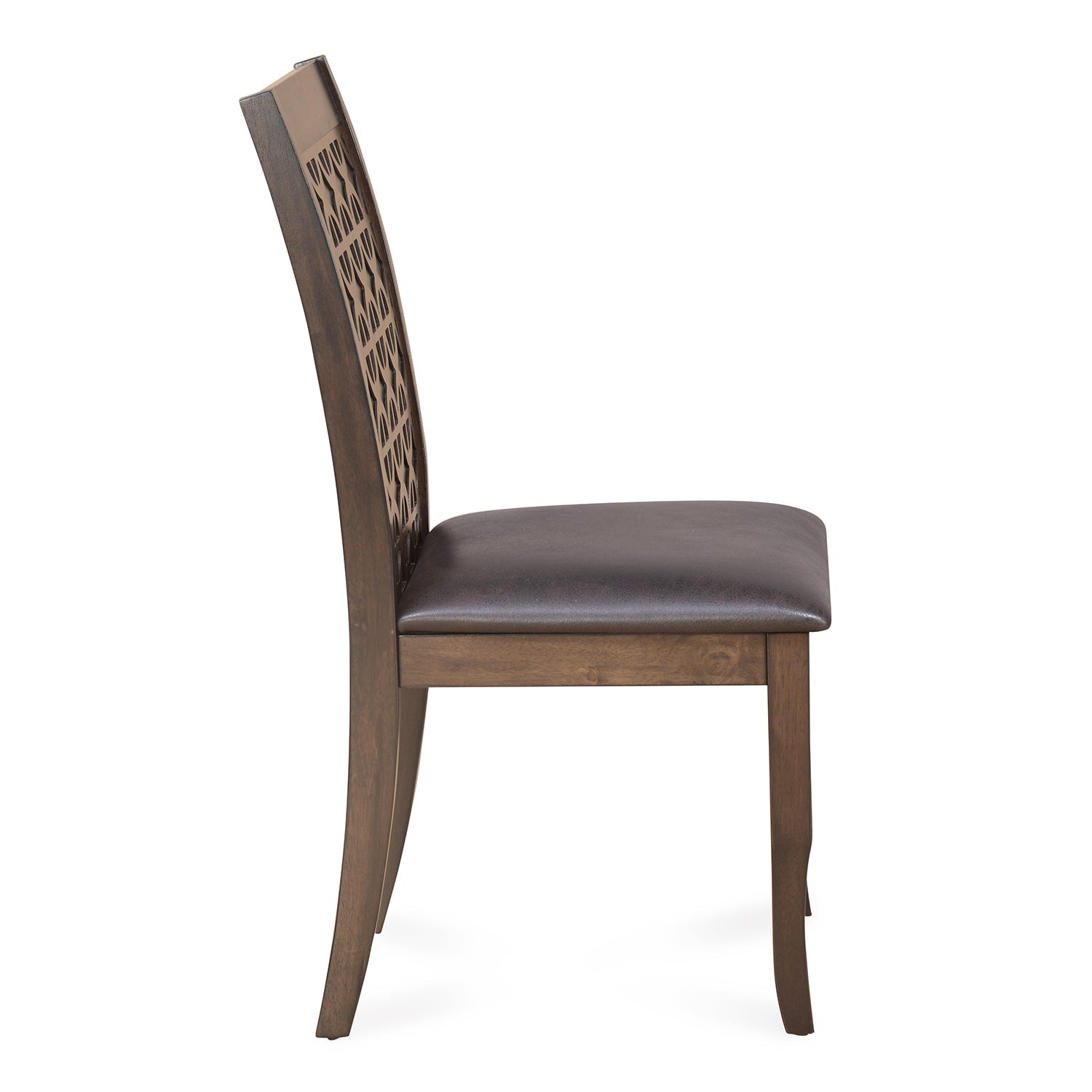 Nilkamal Camilla Dining Chair (Dark Walnut)