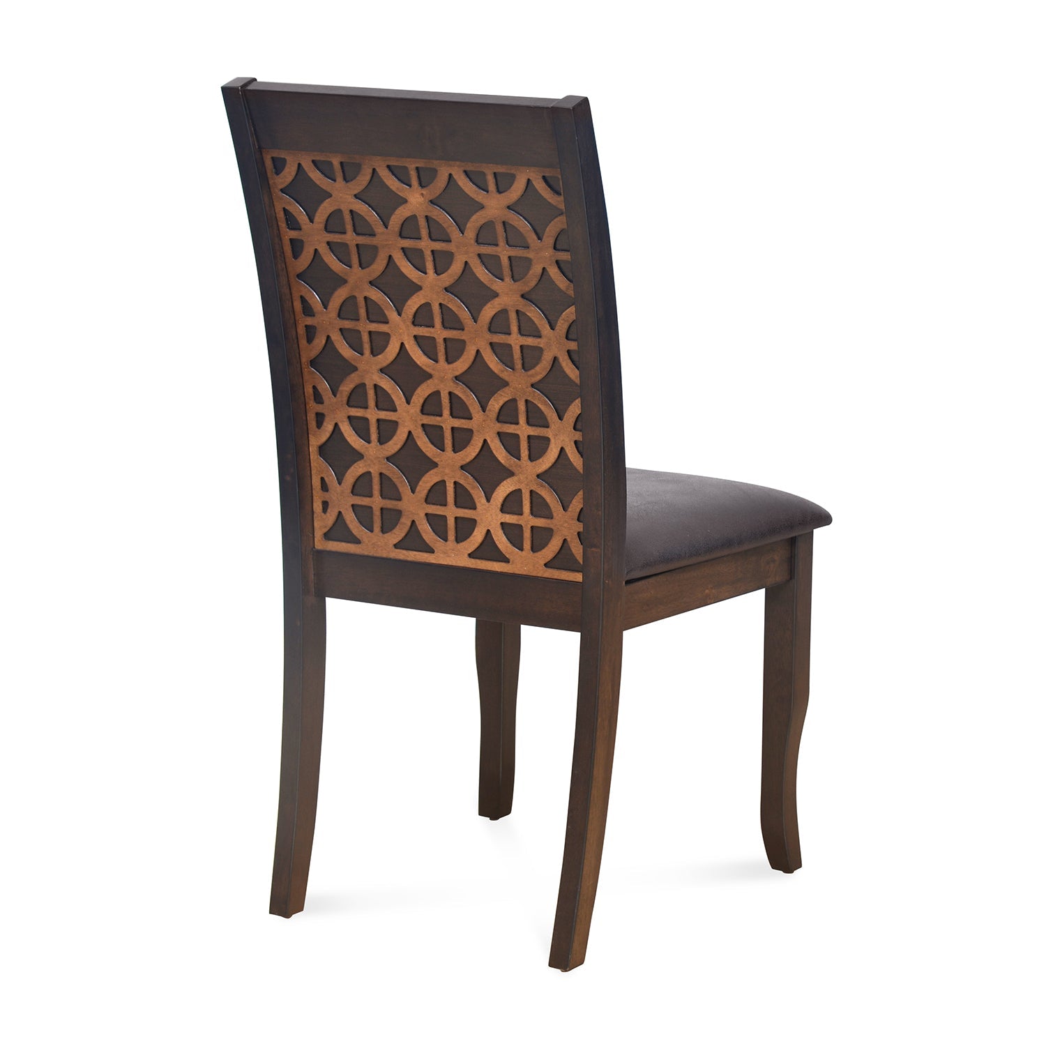 Nilkamal Camilla Dining Chair (Dark Walnut)