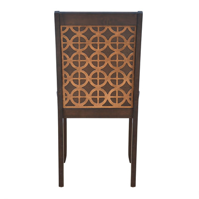 Nilkamal Camilla 1+4+Bench Dining Set (Dark Walnut)