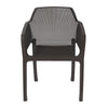 Nilkamal Orchid Captain 1 + 4 Chair Dining Set (Rust Brown) - Front View
