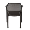 Nilkamal Orchid Captain 1 + 4 Chair Dining Set (Rust Brown) - Back View