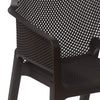 Nilkamal Orchid Captain 1 + 4 Chair Dining Set (Rust Brown) - Close Up View