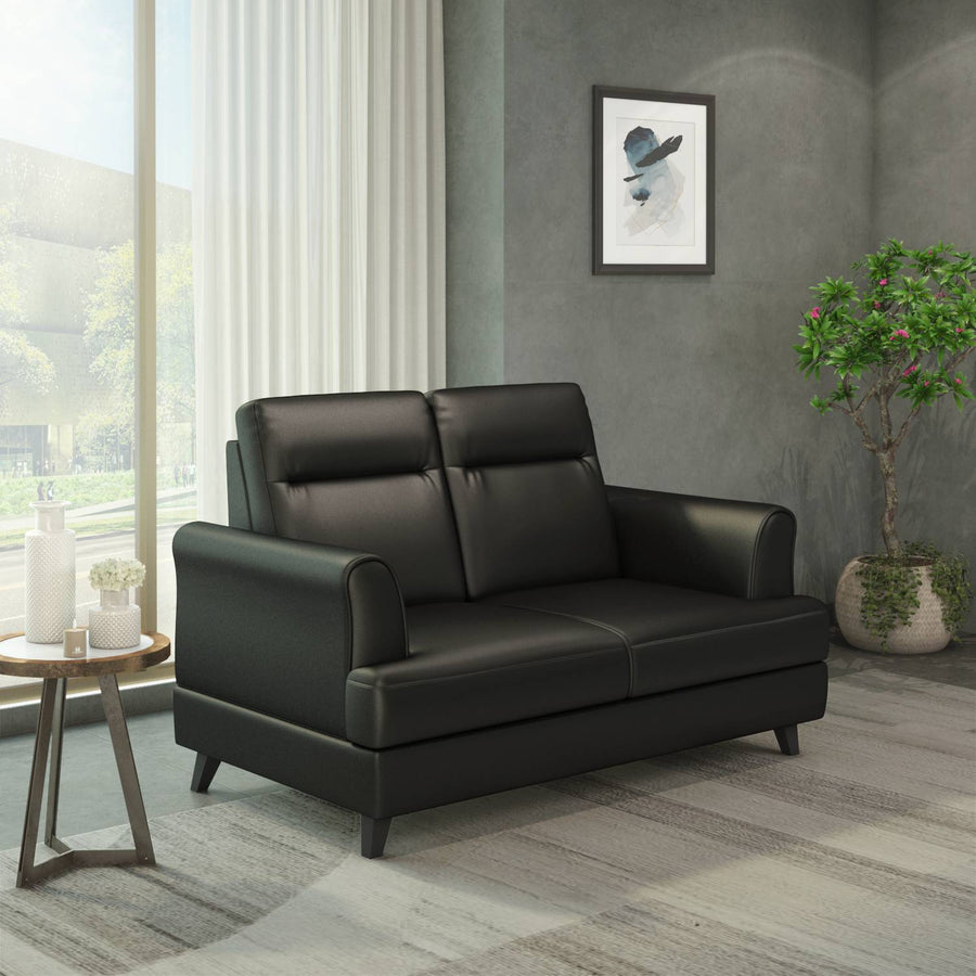 Nilkamal Carlos 2 Seater Sofa (Black)