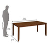 Nilkamal Carter 6 Seater Dining Table (Antique Oak)