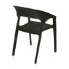 Nilkamal Club Plastic Arm Chair (Charcoal Grey)