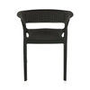 Nilkamal Club Plastic Arm Chair (Charcoal Grey)