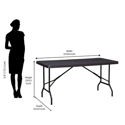 Nilkamal Celebrationz 5 Feet Rectangular Dining Table – Size In Inches