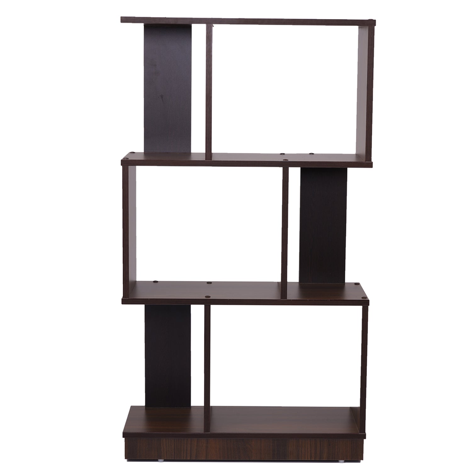 Nilkamal Checkers 3 Tier Book Shelf (Walnut)