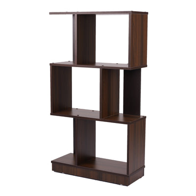 Nilkamal Checkers 3 Tier Book Shelf (Walnut)