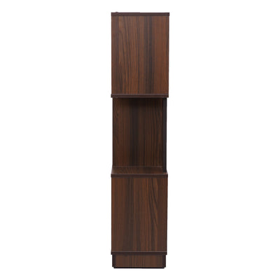 Nilkamal Checkers 3 Tier Book Shelf (Walnut)
