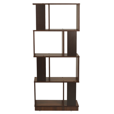 Nilkamal Checkers 4 Tier Book Shelf (Walnut)
