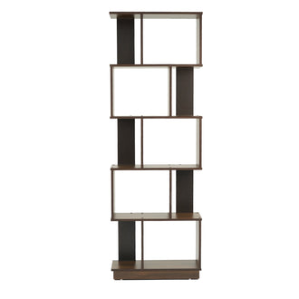 Nilkamal Checkers 5 Tier Book Shelf (Walnut)