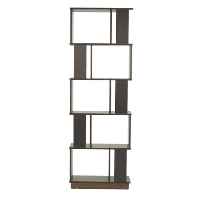 Nilkamal Checkers 5 Tier Book Shelf (Walnut)