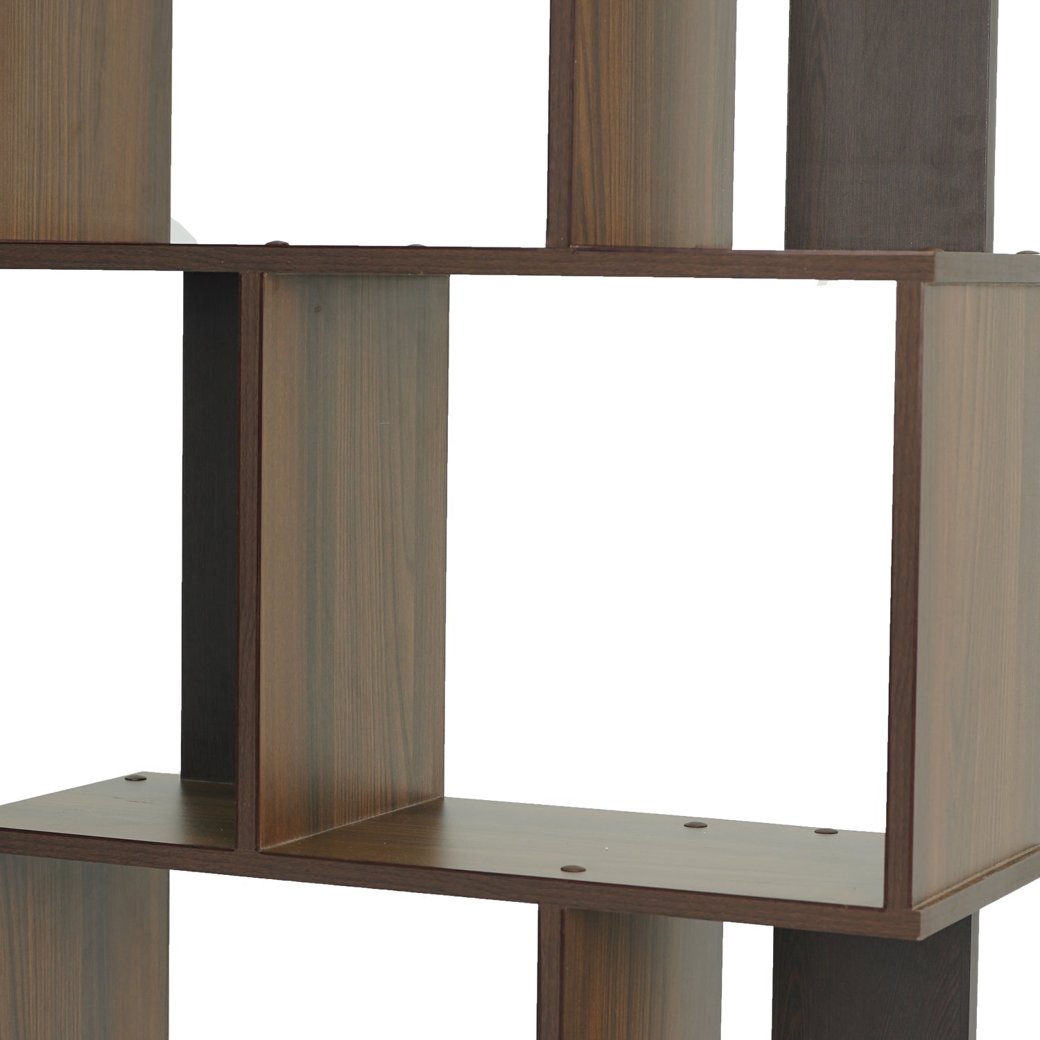 Nilkamal Checkers 5 Tier Book Shelf (Walnut)