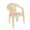 Nilkamal CHR2005 Plastic Arm Chair (Marble Beige) - Slight Side View 2