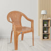 Nilkamal CHR2061 Plastic Arm Chair (Pear Wood) – Side View