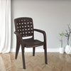 Nilkamal CHR2146 Plastic Arm Chair (Weather Brown) - Main View 
