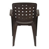 Nilkamal CHR2146 Plastic Arm Chair (Weather Brown) - Back View