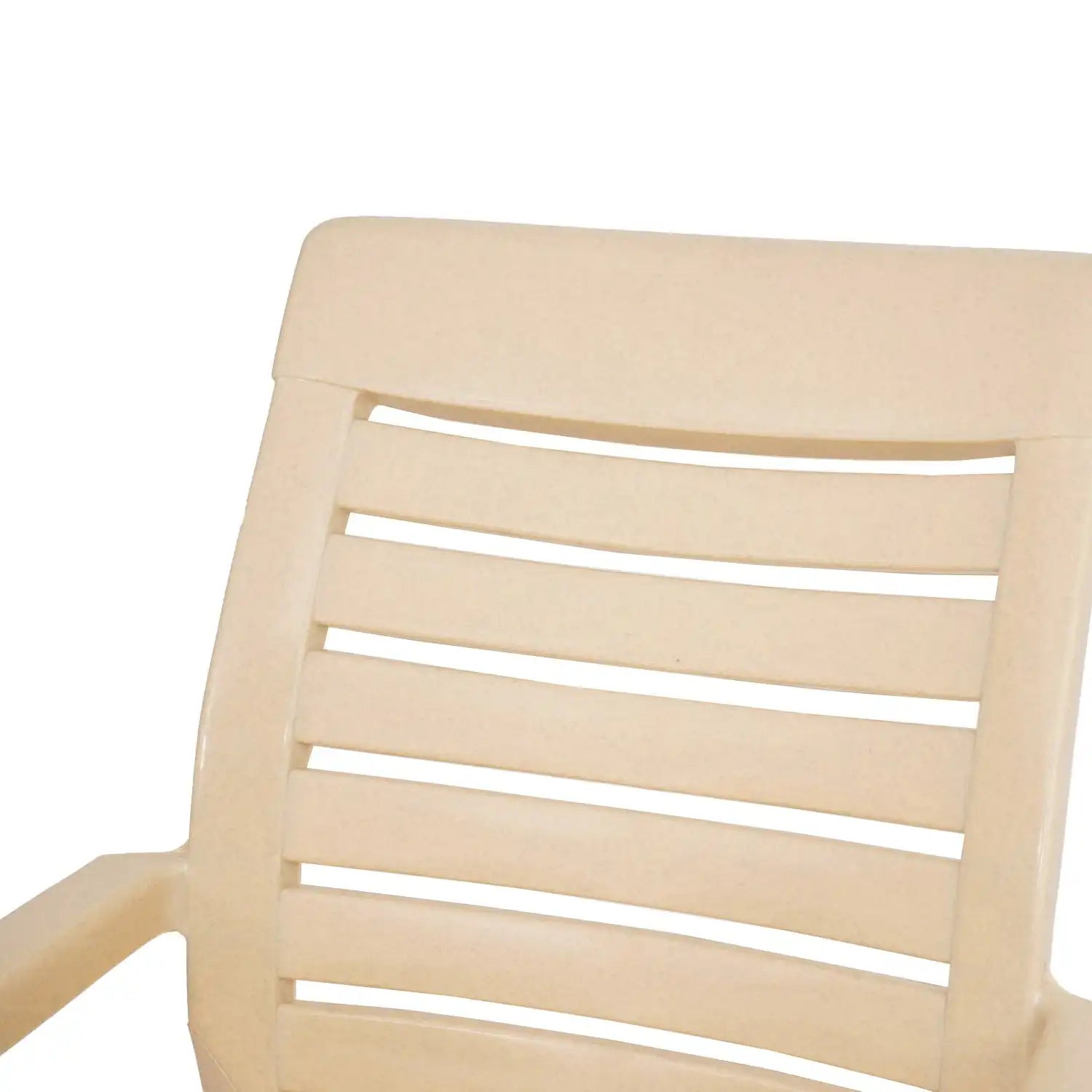 Nilkamal CHR2180 Plastic Arm Chair Marble Beige - Close-up View