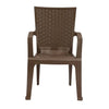 Nilkamal CHR2225 Plastic Arm Chair (Rattan Dark Beige)
