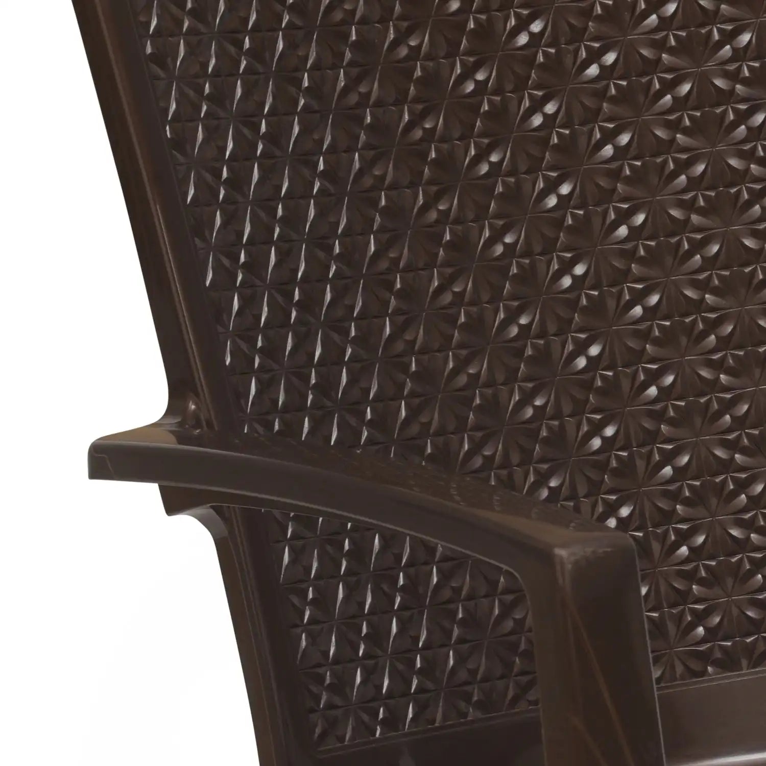 Nilkamal CHR2225 Plastic Arm Chair - Armrest Close-up View