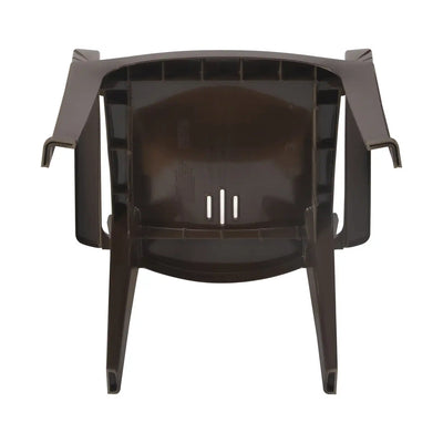 Nilkamal CHR2226 Plastic Arm Chair (Season Rust Brown & Biscuit) - Bottom View