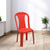 Nilkamal CHR4002 Plastic Armless Chair (Bright Red)