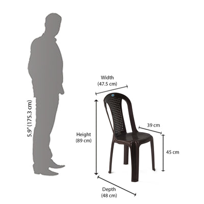 Nilkamal Celebration 1 + 6 Chair Plastic Dining Set