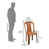 Nilkamal CHR4002 Plastic Armless Chair