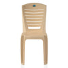Nilkamal CHR4025 Plastic Armless Chair (Marble Beige) - Front View