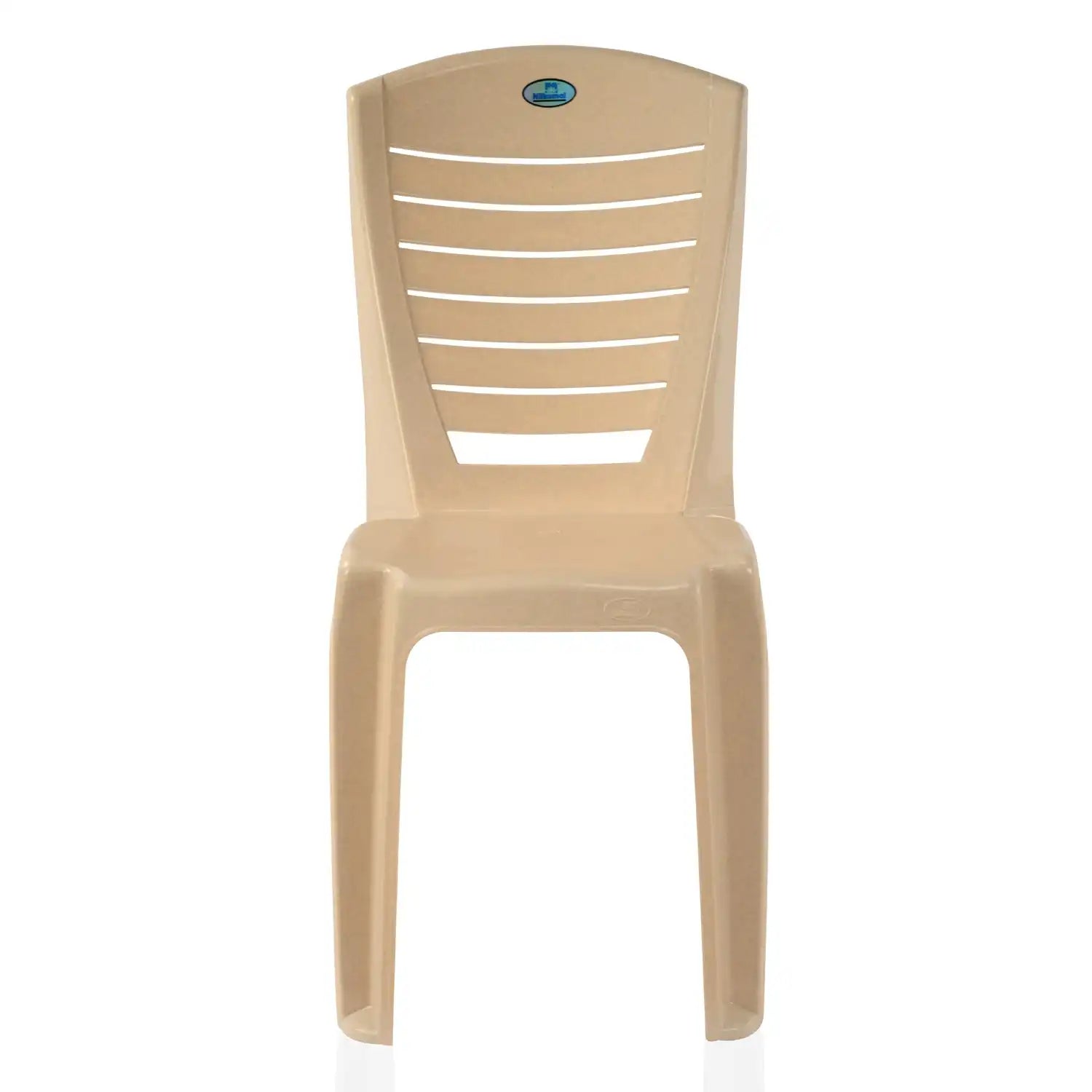 Nilkamal CHR4025 Plastic Armless Chair (Marble Beige)