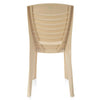 Nilkamal CHR4025 Plastic Armless Chair (Marble Beige) - Back View