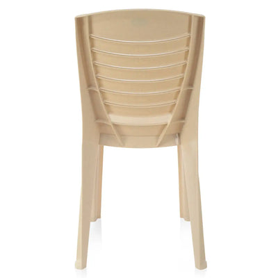 Nilkamal CHR4025 Plastic Armless Chair (Marble Beige)