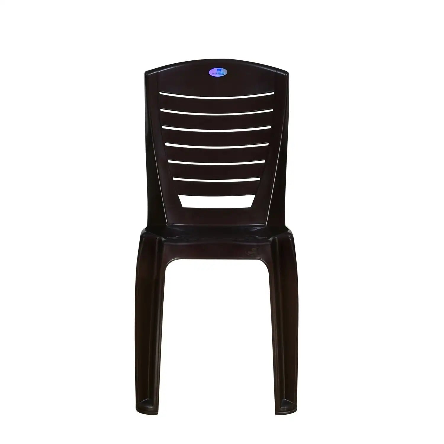 Nilkamal CHR4025 Plastic Armless Chair (Weather Brown)
