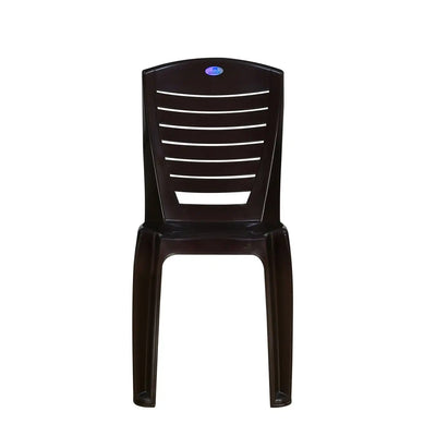 Nilkamal CHR4025 Plastic Armless Chair (Weather Brown)
