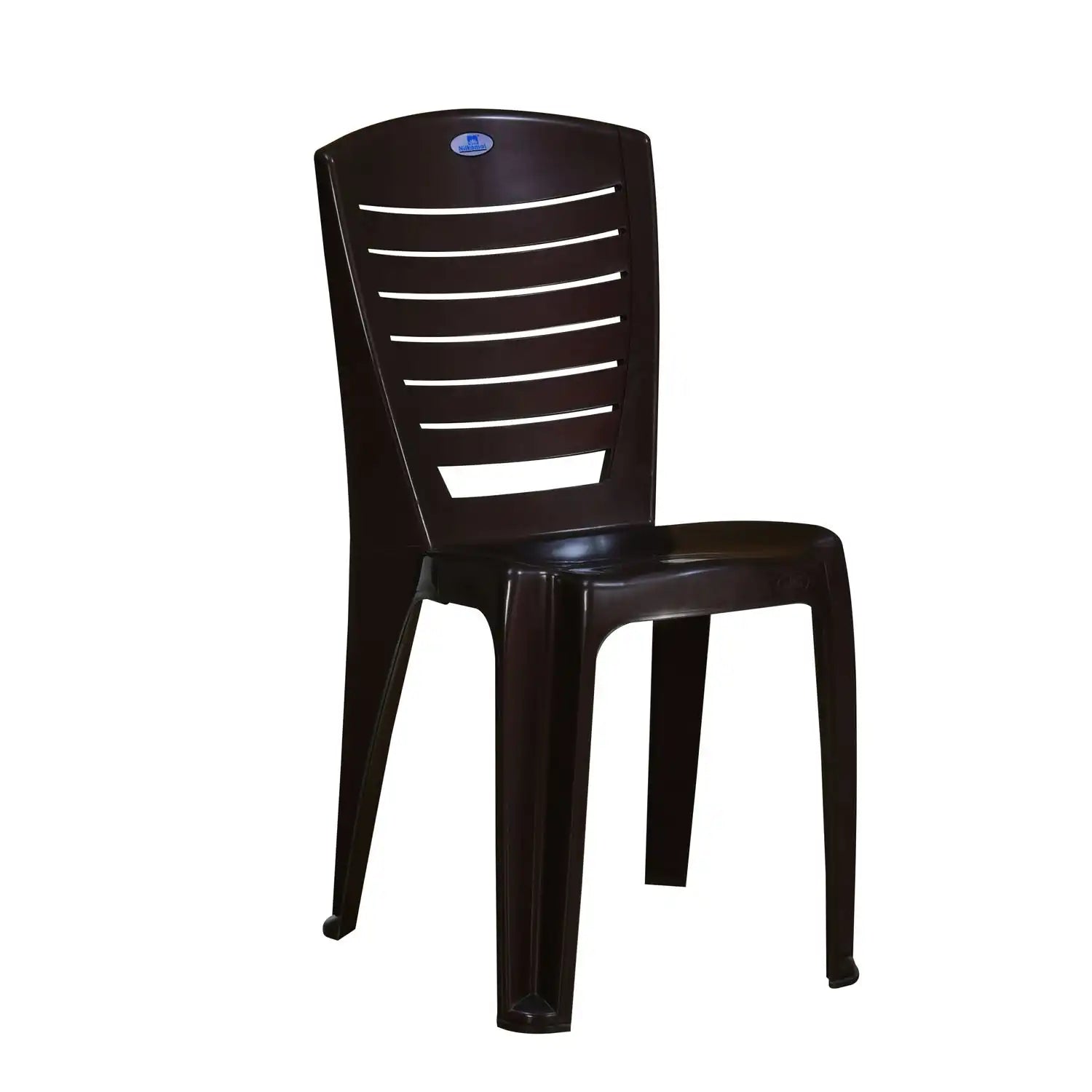 Nilkamal CHR4025 Plastic Armless Chair (Weather Brown)