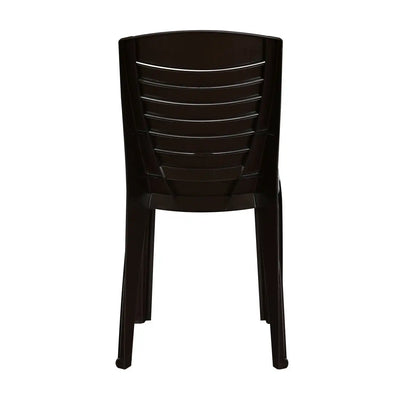 Nilkamal CHR4025 Plastic Armless Chair (Weather Brown)