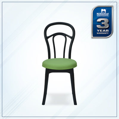 Nilkamal CHR4040 Armless Chair with Leatherette Cushion