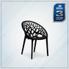 Nilkamal Crystal Polypropylene Premium Chair (Iron Black)