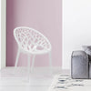 Nilkamal Crystal Polypropylene Armless Chair (Milky White) - Main View
