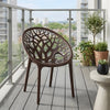 Nilkamal Crystal Polypropylene Premium Chair (Weather Brown)