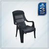 Nilkamal Weekender Plastic Arm Chair (Iron Black)
