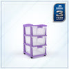 Nilkamal CHTR23 Three Layers Chest of Drawer (Voilet)