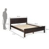 Nilkamal Cipher Solid Wood Queen Bed (Espresso)