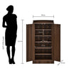 Nilkamal Claymont Engineered Wood Shoe Cabinet - Size In Centimeter