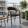Nilkamal Club Plastic Arm Chair (Season Rust Brown)