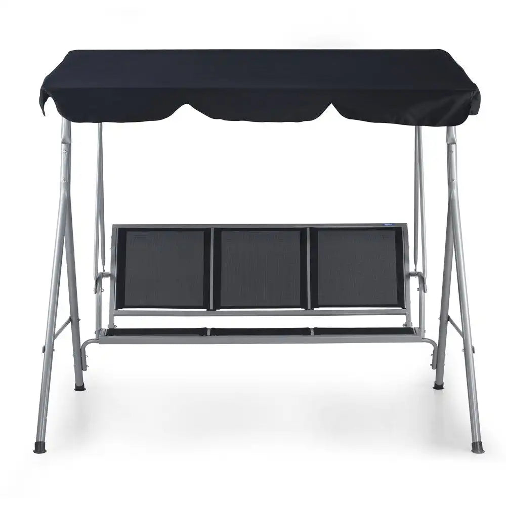 Nilkamal Comfy 3 Seater Swing (Grey / Black)